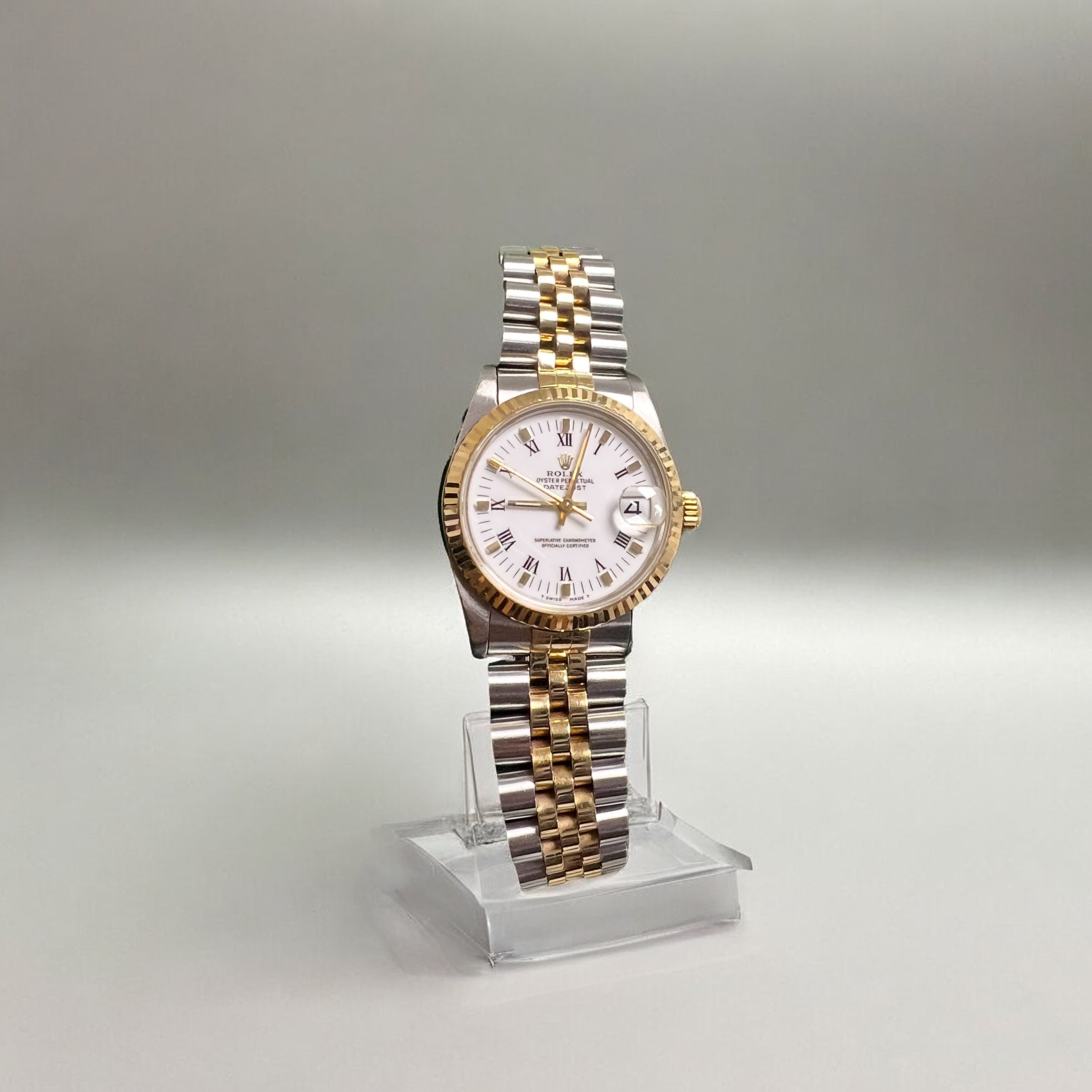 Rolex Datejust 31mm – White Dial, Steel & Gold Jubilee Bracelet, Full Set (1993 Ref. 68273) – PRE-OWNED